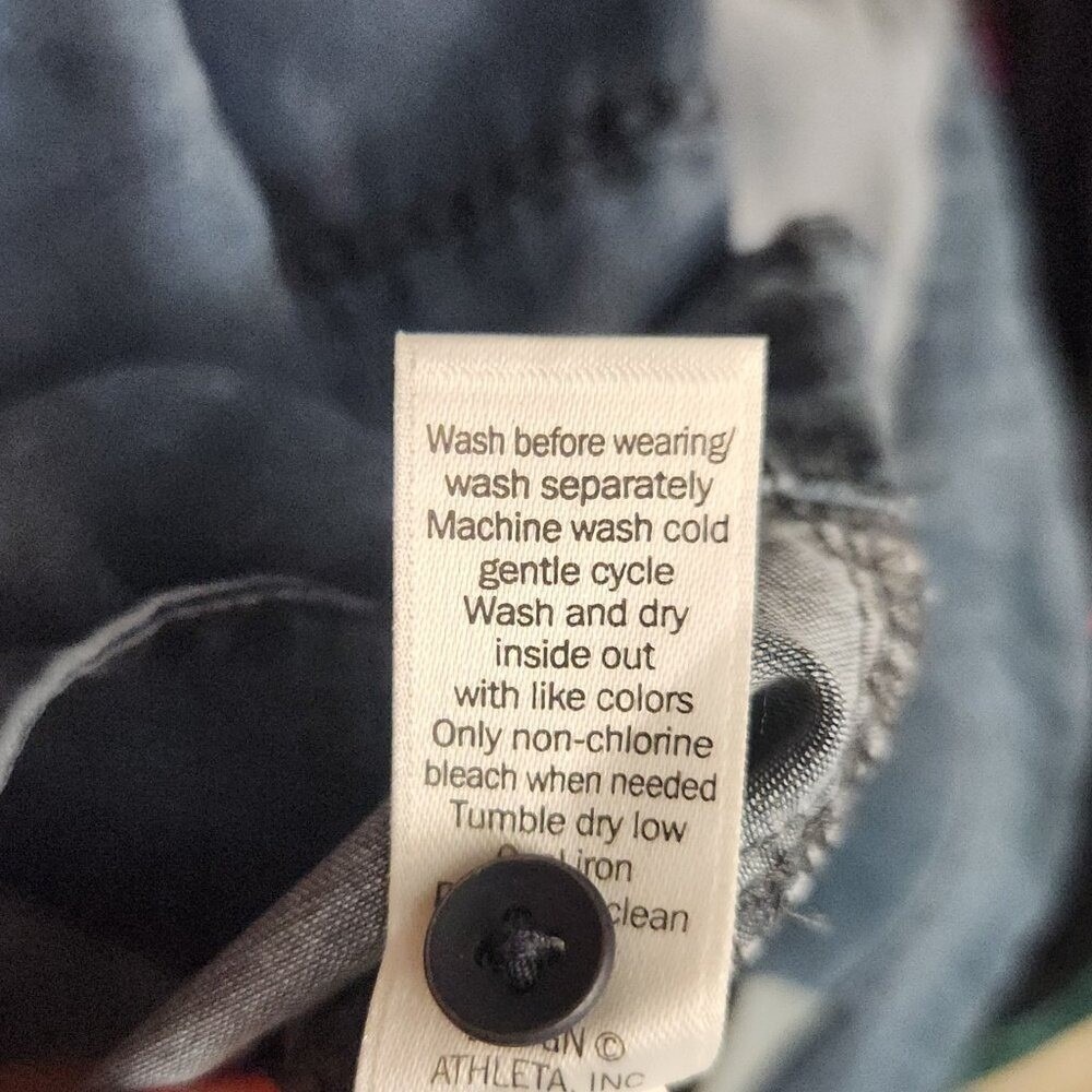 ATHLETA To The Point Chambray Candid Shirtdress Small Tencel Button Down Pockets - Picture 10 of 10